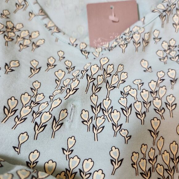 Anthropologie Short Sleeve Shirt womens medium - Picture 9 of 10
